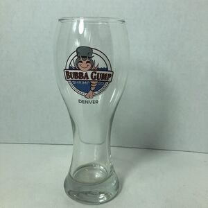 Bubba Gump‎ Shrimp Co Beer Pilsner Glass 20 oz 9" Tall Denver Restaurant Souv B2